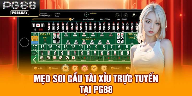 Mẹo soi cầu tài xỉu trực tuyến tại PG88